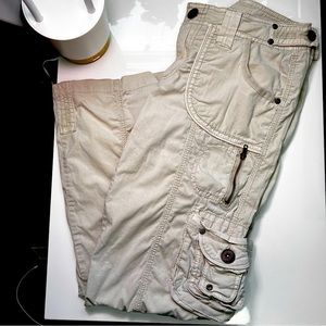 Marrakech Low-rise Khaki Cargo Pants